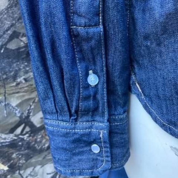 Levi's Barstow Triple Stitch High Quality Pearl Snap Western Shirt Men's Medium - Picture 10 of 16